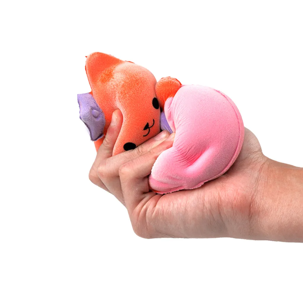 Расслабляющая игрушка пушистая красавица кошка ScentedSlow Rising Squishies toy Squishies игрушка для снятия стресса для детей skuishy animales amusing D300102