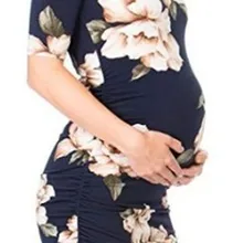 Новинка года; модное женское платье без бретелек для беременных