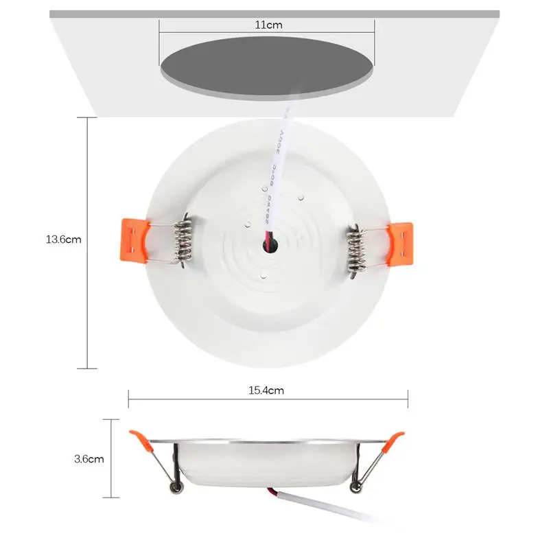 1pcs/Lot 5W/7W/9W/12W Recessed LED Ceiling Downlight Motion Sensor Microwave Radar Light Stair Porch Passageway Lighting