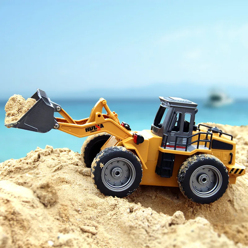 

TongLi 520 Outdoor Toys for Adults RC Cars Remote Control Toy Wheel Loader Metal Bucket Bulldozer Construction Vehicles Truck