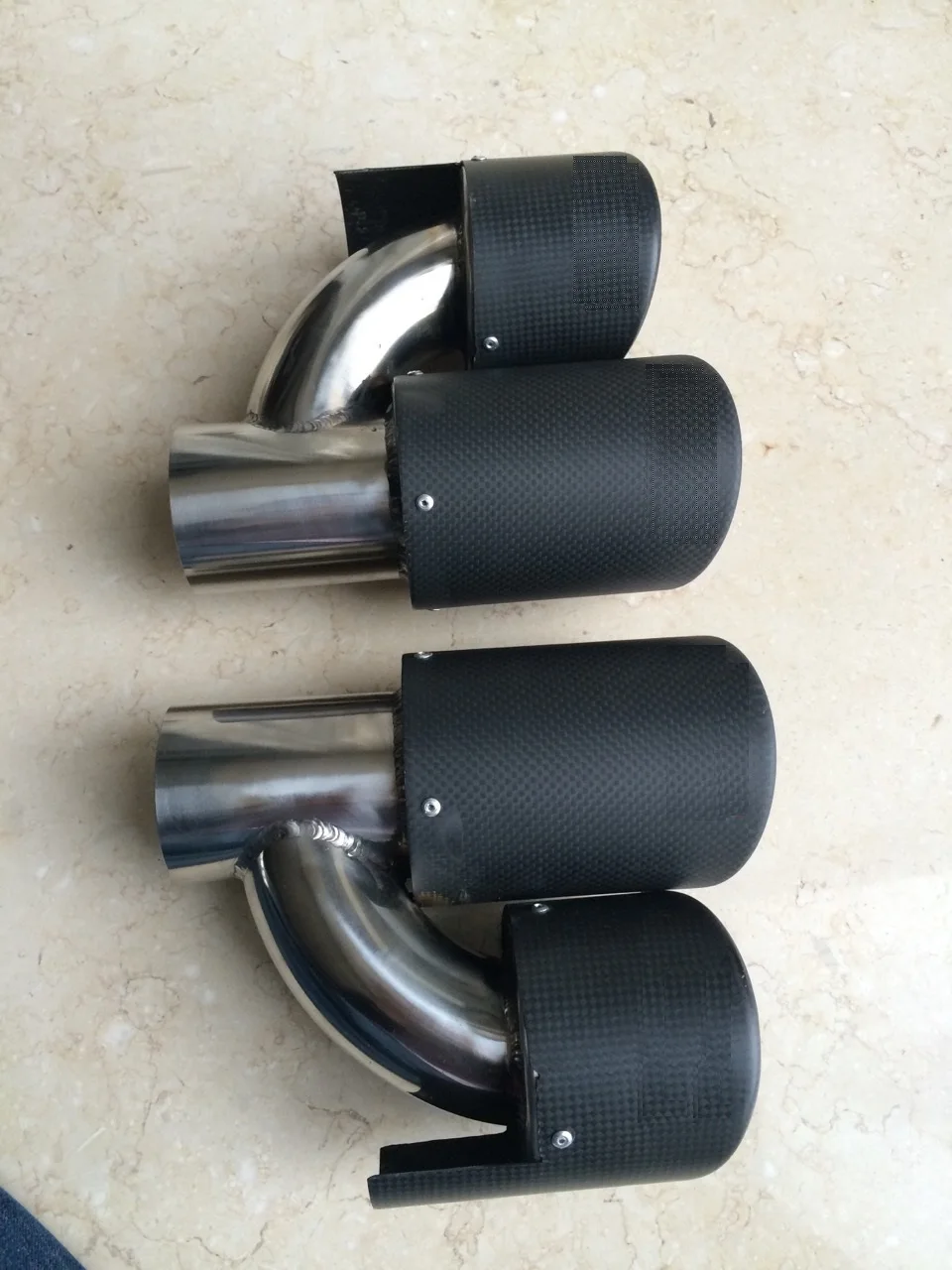 Carbon Exhaust tips for Diffuser Spoiler Apron BMW F22 m235i Bumper M