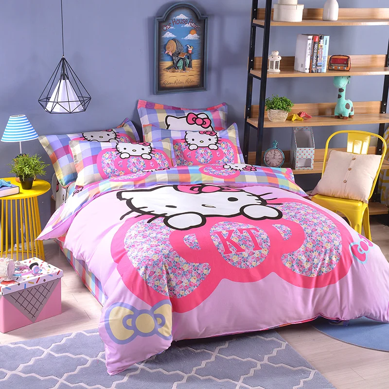 

UNIKIDS Cute cartoon duvet cover set bedding set for Kids boy or girls Twin size KT016