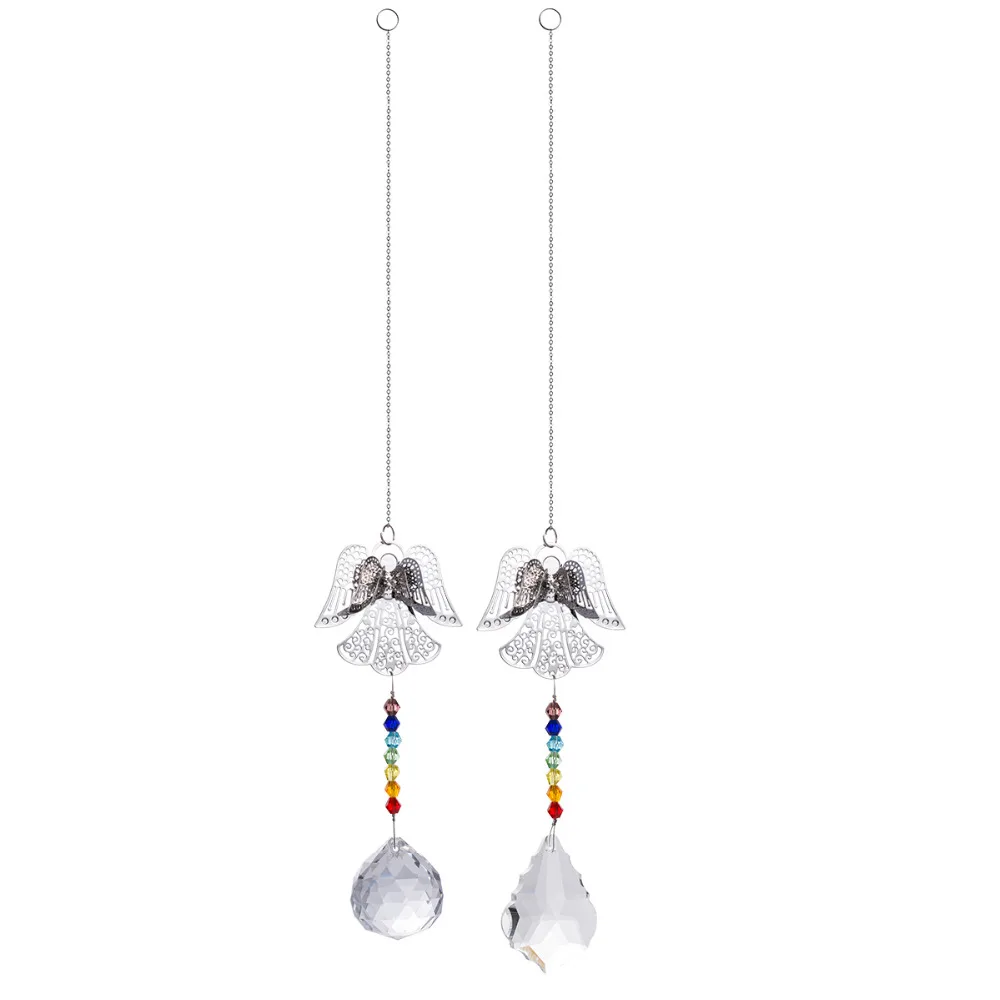 

3D Metal angel Pendants Chandelier Suncatchers For Home Office Garden Decoration Beautiful Pendants For Car Plant Window