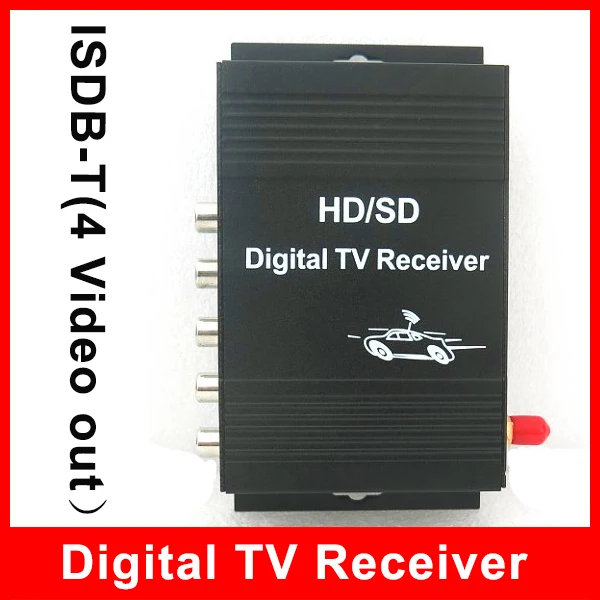 

For Brazil/South America Car ISDB-T Brazil One seg Digital TV Receiver ISDB-T DIGITAL TV TUNER 4 Video Out For Car dvd player