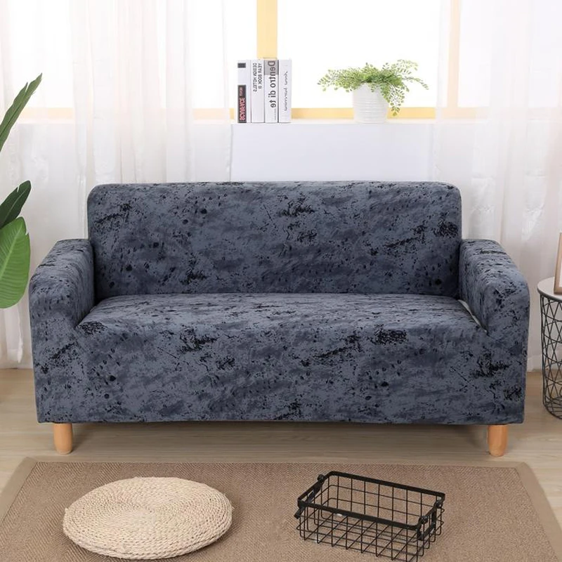 Buy Plain Elastic Cotton Sofa Cover Full Cover Stretch