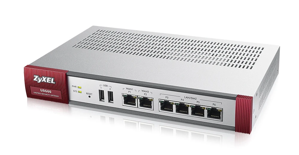 ZyXEL USG60 180 Мбит/с 3 0 А 19 Вт 40 °C 30 70 10 90%|Сетевой экран и VPN| |