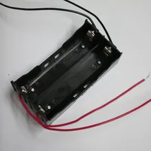 Черный Пластик 2 варианта 2 слота 18650 Батарея чехол для хранения Box держатель с 4 провода ведет для 2X18650 Батарея