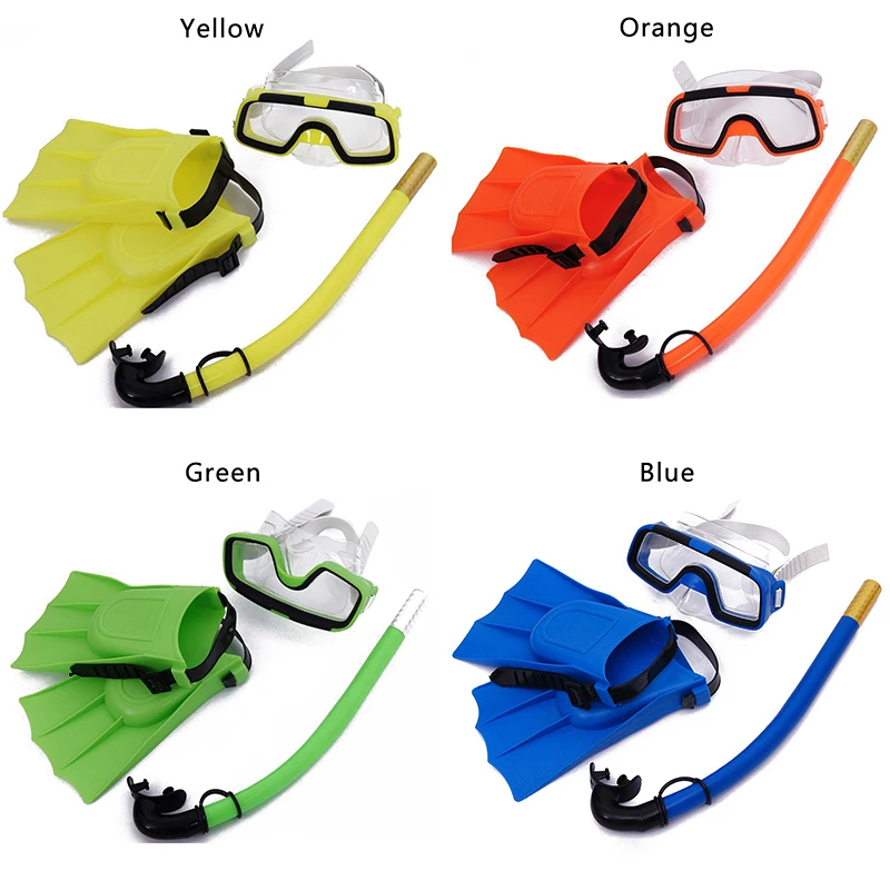2019 летние детские наборы и маски для дайвинга, противотуманные плавательные очки, гарантия качества и удобный набор плавников для
