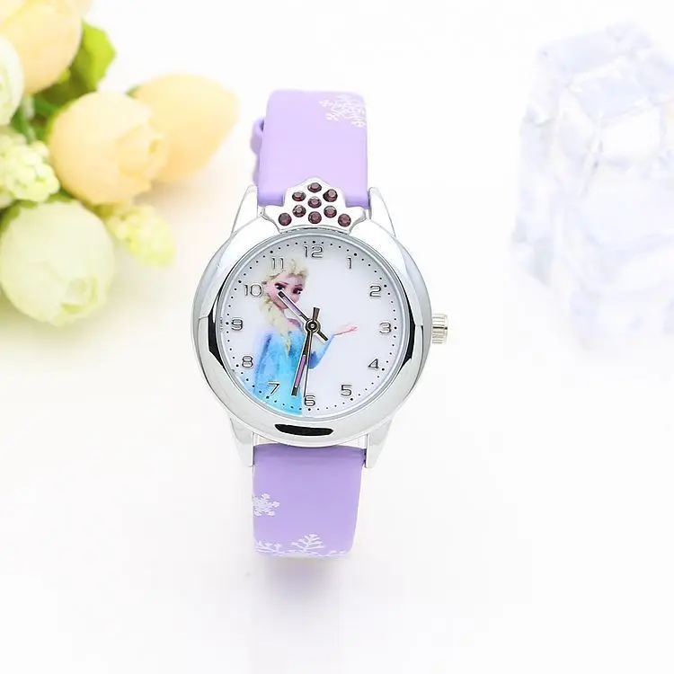 New Cartoon Movie Protagonist Children Watch Child Student Watches Fashion Kids Cute Rubber Leather Quartz Watch for Girl Gift