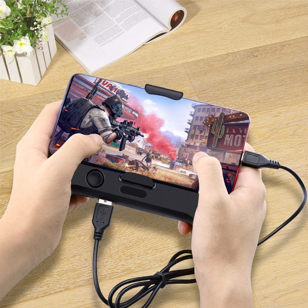

Mobile Gaming Game Pad Cooler Cooling Fan Fire PUBG Pubg Mobile Game Controller Gamepad Joystick with 2000mAh Battery Switch
