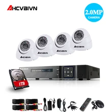 AHCVBIVN 3000TVL 1080 P HD внутренняя безопасность жилища камера система 4CH 1080N HDMI DVR CCTV комплект видеонаблюдения AHD камера набор