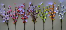 LED Battery Blossom Plum Branch Light 20″ 20L White LED light up Blossom Branch  7 Colors of  Blossom Plum for you to Choice