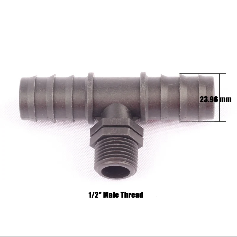 Tees Drip Irrigation Fittings Kit for 1/2" Tubing Connectors Co 20 PIECE SET 