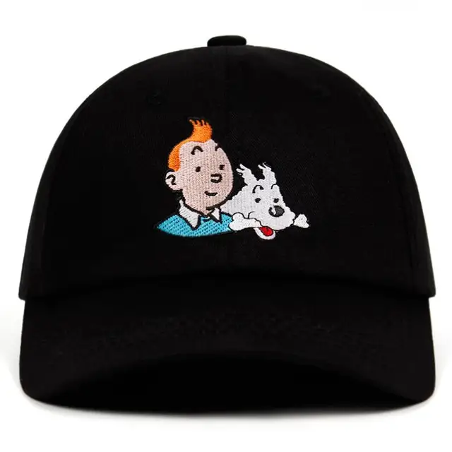 100% Cotton TinTin Dad hat Embroidered 