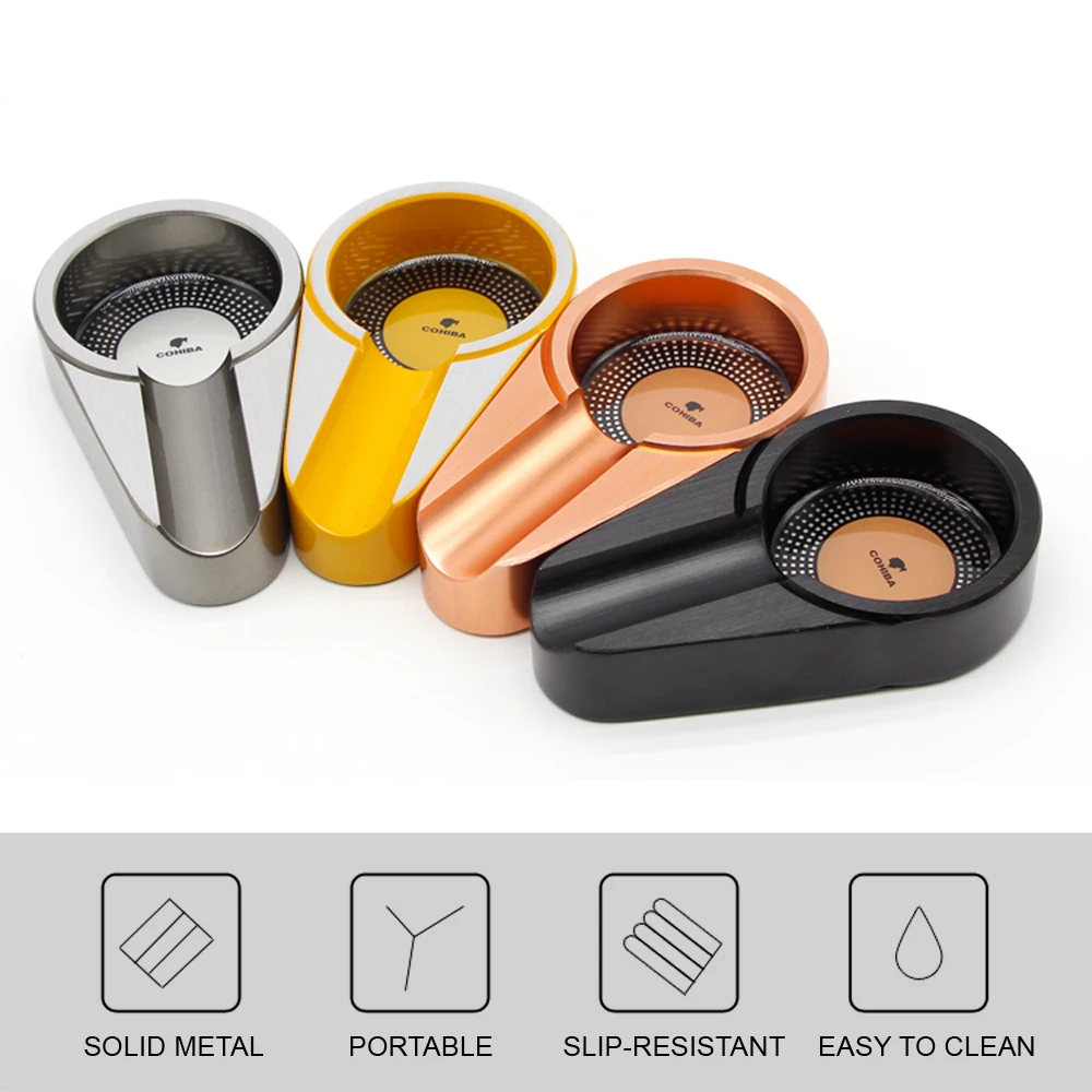 GALINER Mini Smoking Ashtray Metal Pocket Cigarette Cigar Ash Tray