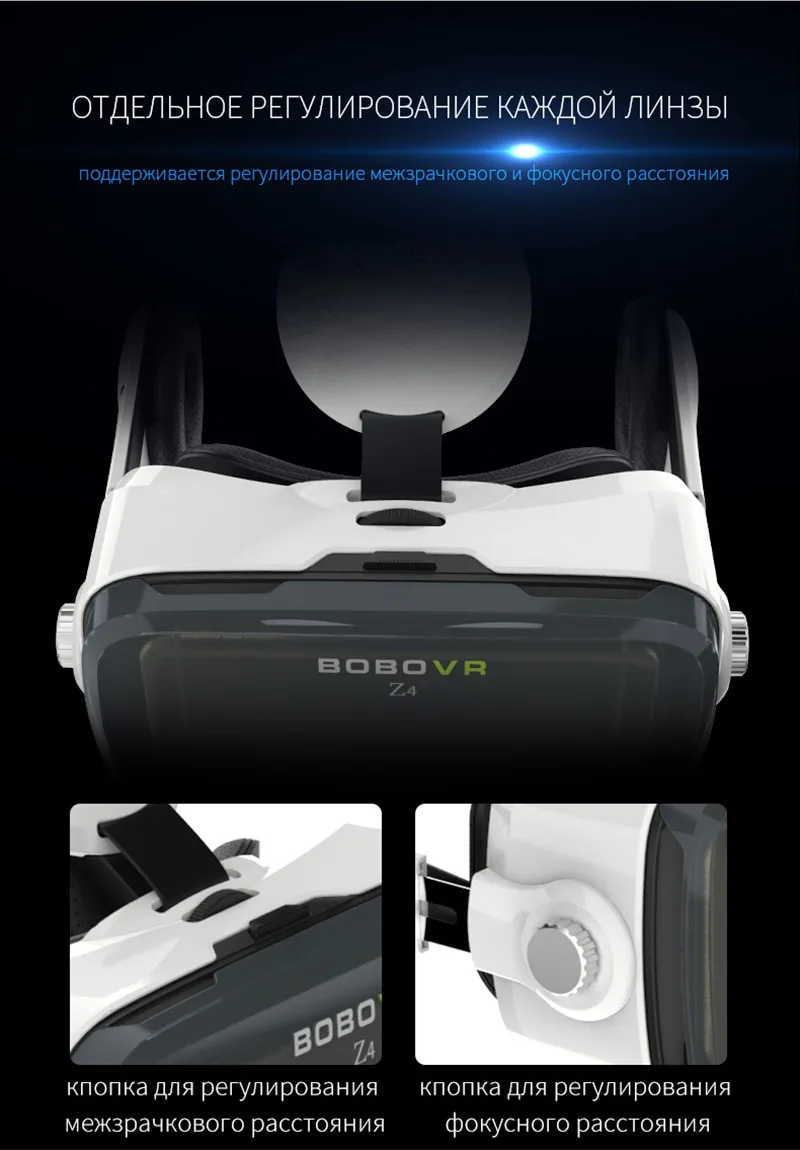 BOBOVR Z4 кожа 3D картонный шлем виртуальной реальности VR очки гарнитура Stereo Box BOBO VR для 4-" мобильный телефон