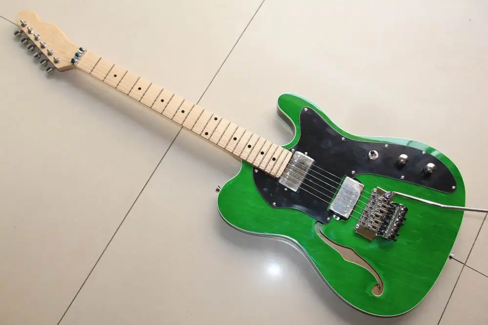 

Wholesale New Arrival Tel Electric Guitar With Floyd Rose Tremolo In Best Green 130309