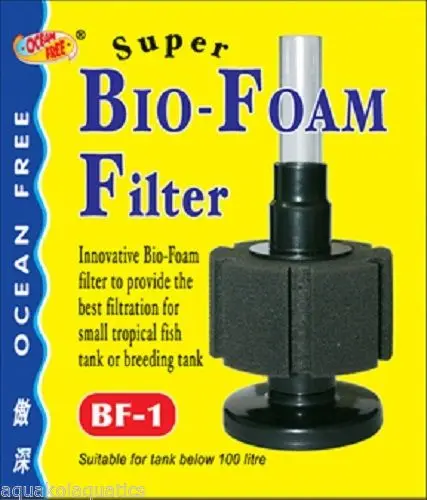 Ocean Free AQUARIUM FISH TANK BIO FOAM SPONGE FILTER DISCUS BREEDING SMALL FRY FILTRATION BF-1