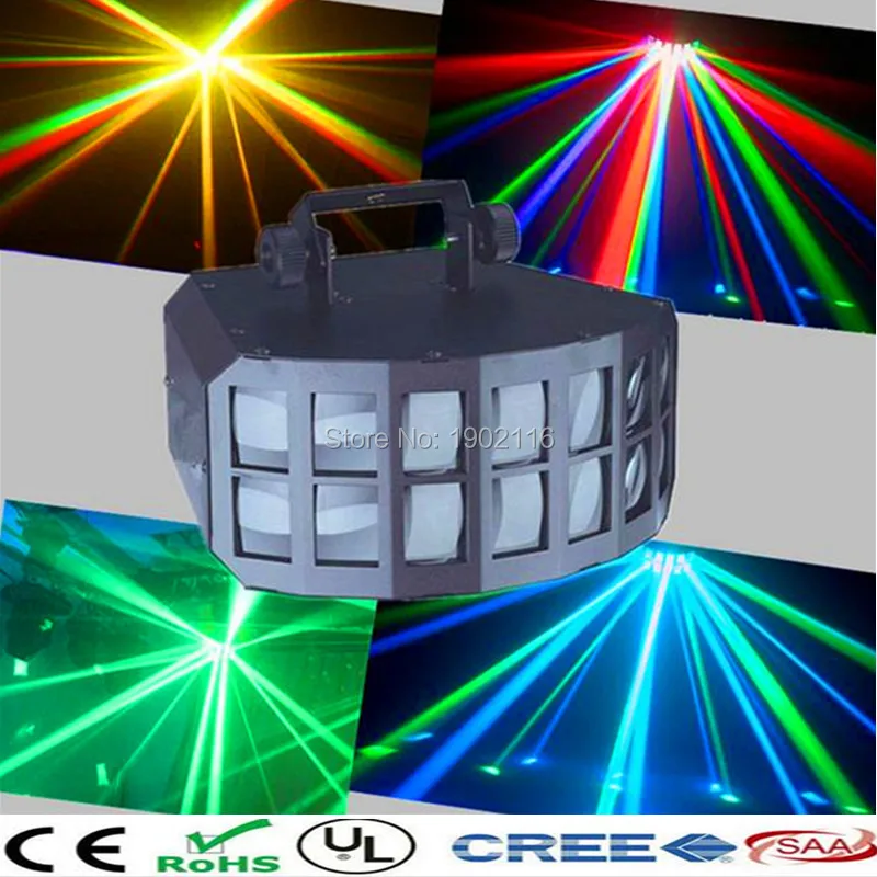

Professional DMX512 stage effect light 2x10w RGBW 4in1 led butterfly effect light LED Double Butterfly Light