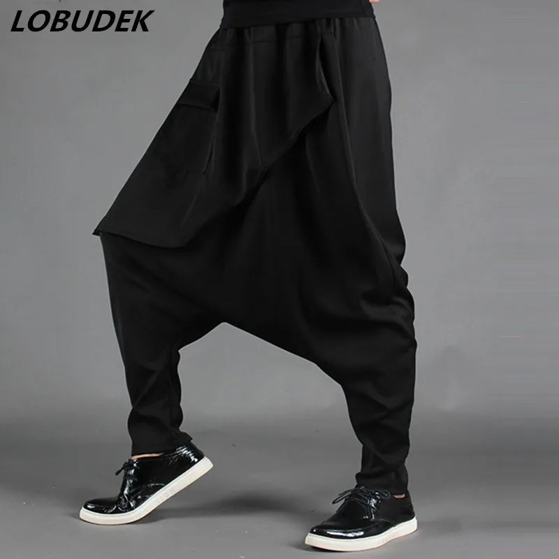 Plus Size M 2XL Autumn Winter Men's Hip Hop Harem Pants Japan Style