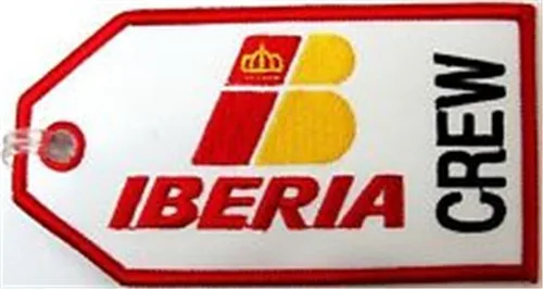 Iberia Airways Crew Испания Европа Воздушный полет самолета тканевый багаж ID Bag Tag