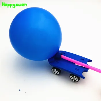 

Happyxuan Kids DIY Balloon Powered Car Kit Preschool Kindergarten Fun Physics Experiments Science Toy Discovery STEM Education