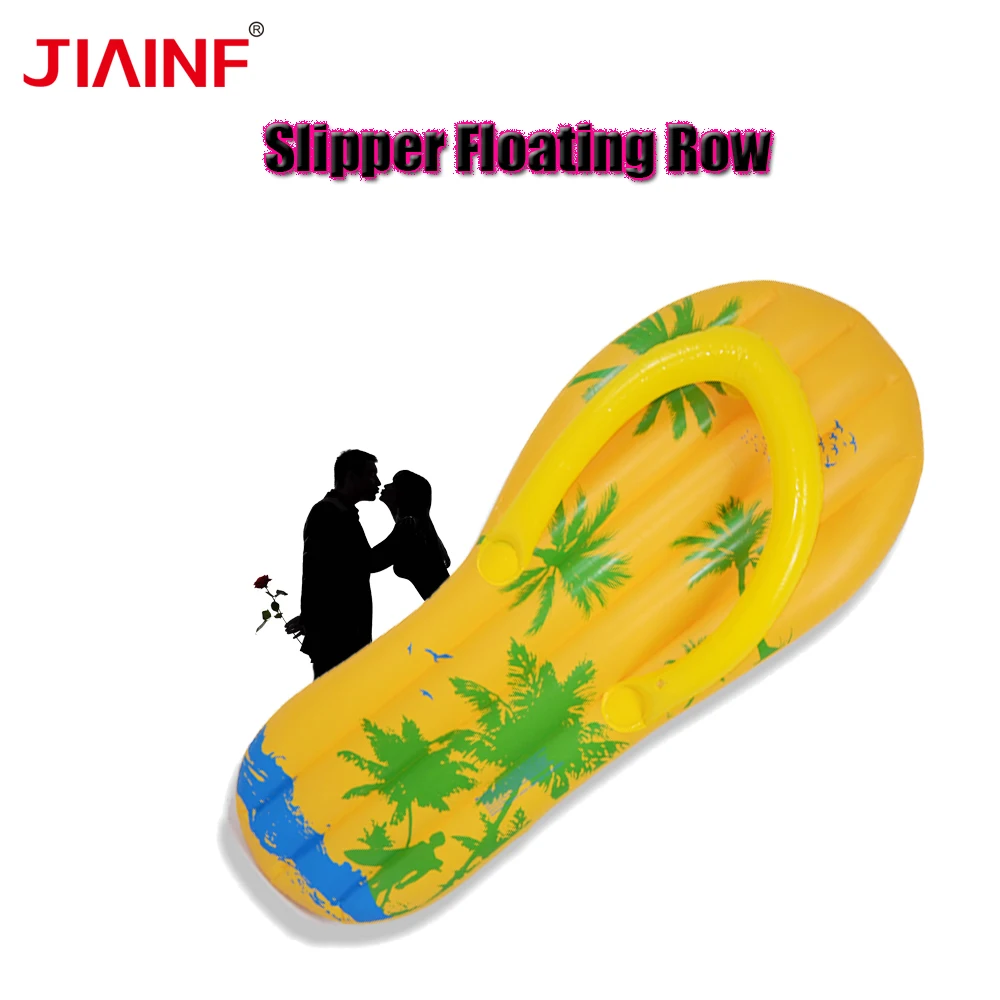 

JIAINF 2018 Latest Beach Party Inflatable Type Slipper Pool Float For Adult/Women/Kids Cloud Shape Inflatable Floating Bed