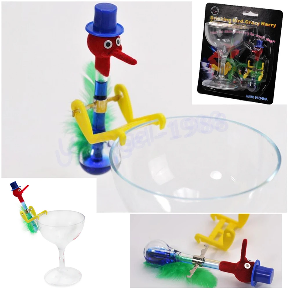 1pcs Red blue Novelty Retro Glass Beautiful Design Happy Mini Drinking