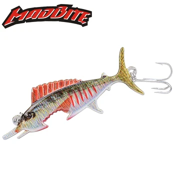 

MadBite 5PC 20.3g 103mm Fishing Lures Single Hook Sinking Lure Spinner Spoon Bait Sealure Saltwater Freshwater Fishing