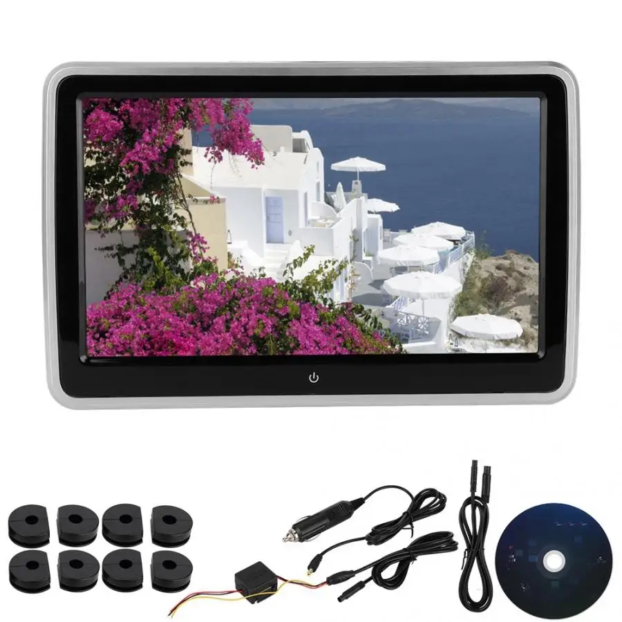 

10.1 inches Car Headrest DVD Player Large Screen HD Display Car Headrest DVD MP5 Video Player Portable Monitor Car Accessories