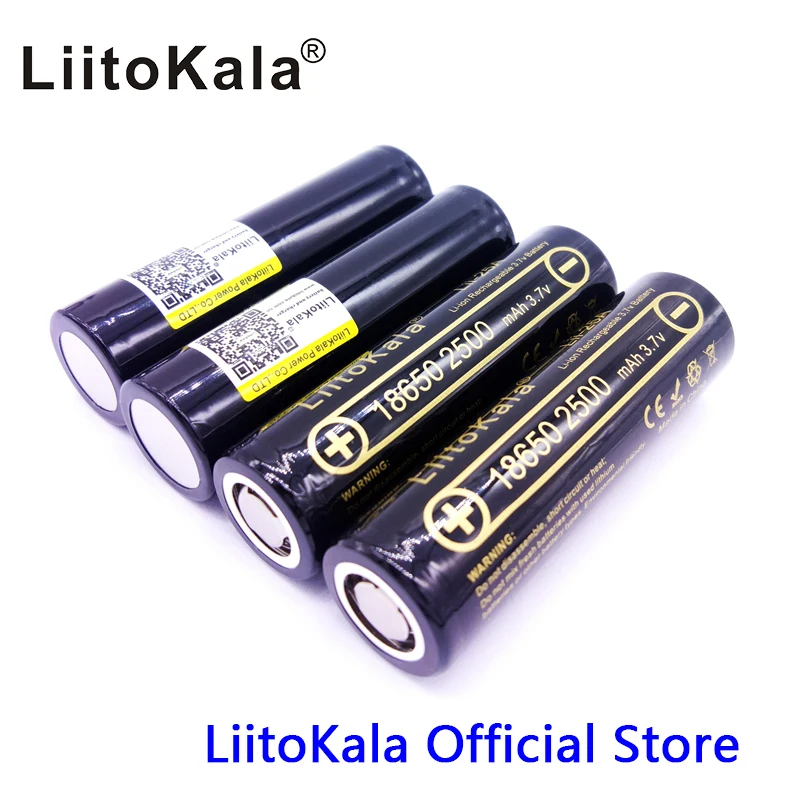 1-10 шт HK LiitoKala Lii-25A 3,6 V 18650 2500mAh литий-ионный аккумулятор 20A разряда для электронной сигареты