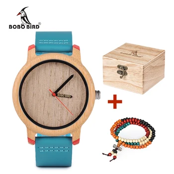 Бамбуковые часы для мужчин и женщин BOBO BIRD
