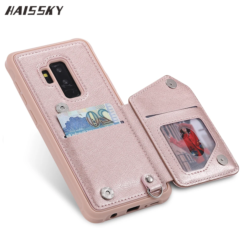 

Zipper Leather Flip Case For Samsung Galaxy S10 Plus S10+ s 10 s10e S9 S8 Plus Wallet Card Case For Samsung S10plus Note 9 Cover
