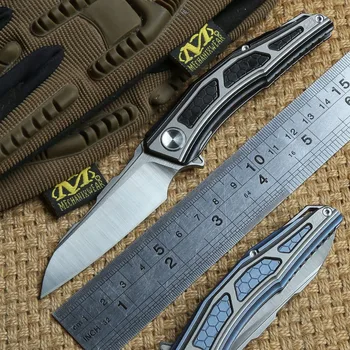 

STEDEMON A02 CTS-204P blade Flipper KVT ball brearing folding knife titanium camping hunting outdoor Survival knives EDC Tool