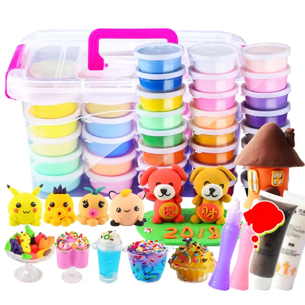 1x 60ml Colorful Crystal Mud Fluffy Floam Slime Kids Children DIY Toy Gift