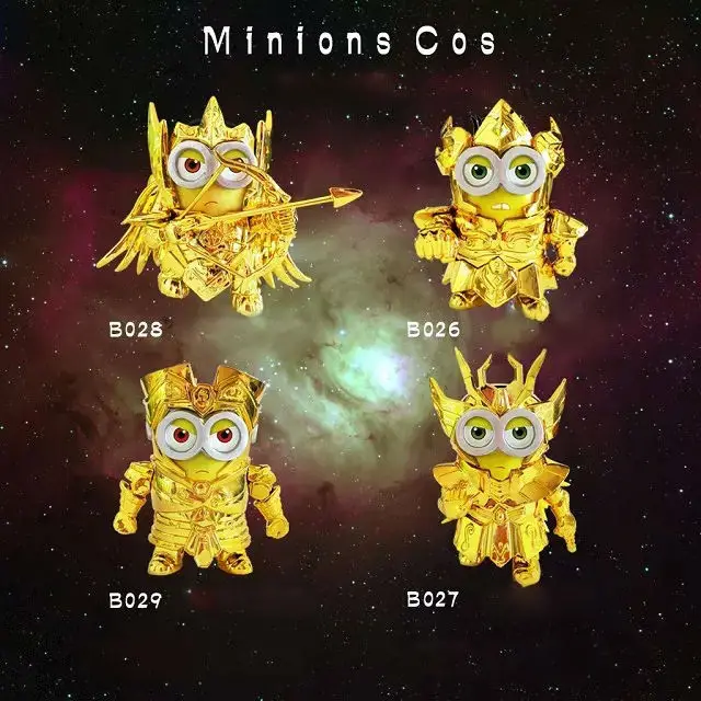 

Despicable Me 2 Minions Cos Saint Seiya Figures 10Cm Japan Bandai Pvc Action Figures Juguetes Kids Hot Toys for Children Boys