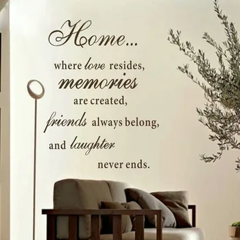 

Large size 80x60cm free shipping home love resides Family Quotes wall stickers home decoration VINYL Wall Decor stickers q0171L