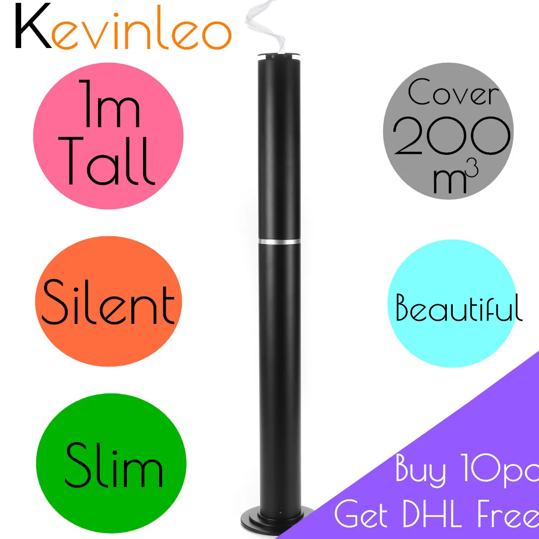 

Fragrance Scent Machine 1m Tall Remoter Control 200m3 Cover AreaUS EU plug Silent Work Atomizer Aroma Machines For Office