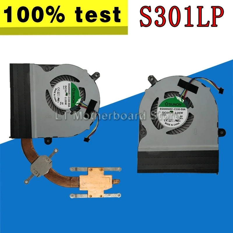 New For Asus VivoBook Q301 Q301L Q301LA Q301LP S301L S301LA S301LP Q301LA-BHI5T17 Series Laptop CPU Fan cooling Radiator Heatsin