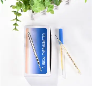 

High Quality A Level Medical Classic Traditional Mercury Glass Clinical Armpit Thermometer Mercurial Thermometer Yellow