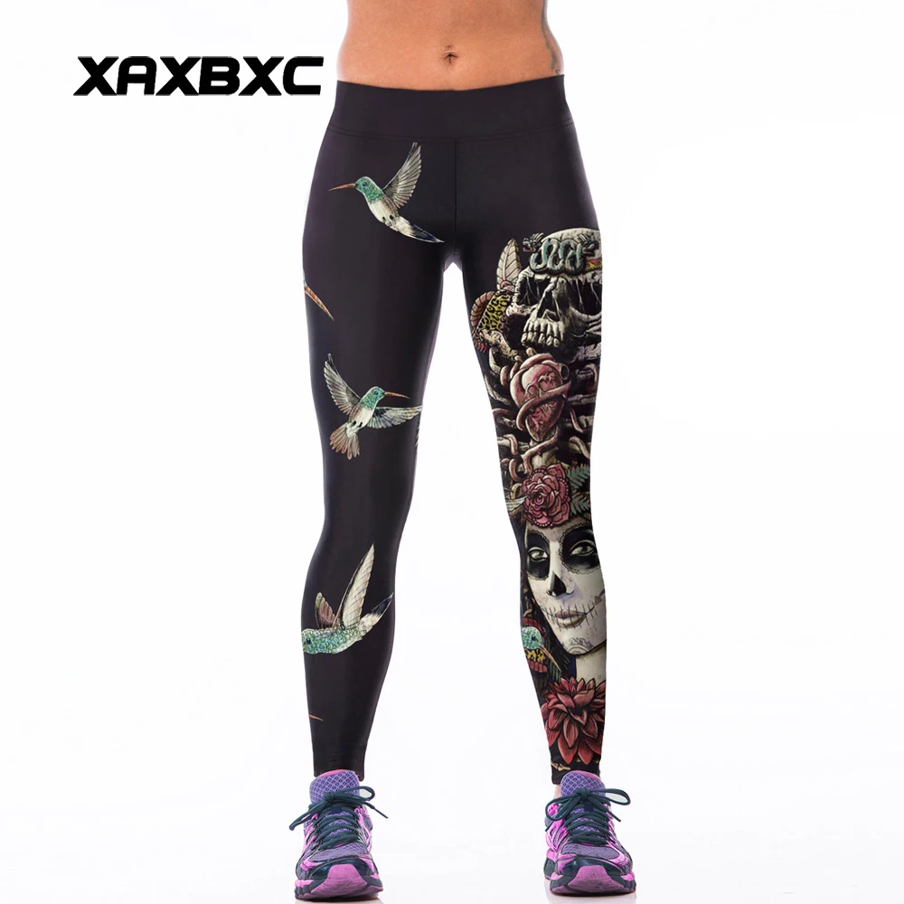 011 High Waist Workout Silm font b Fitness b font Women Leggings Elastic Pants Trousers Sexy