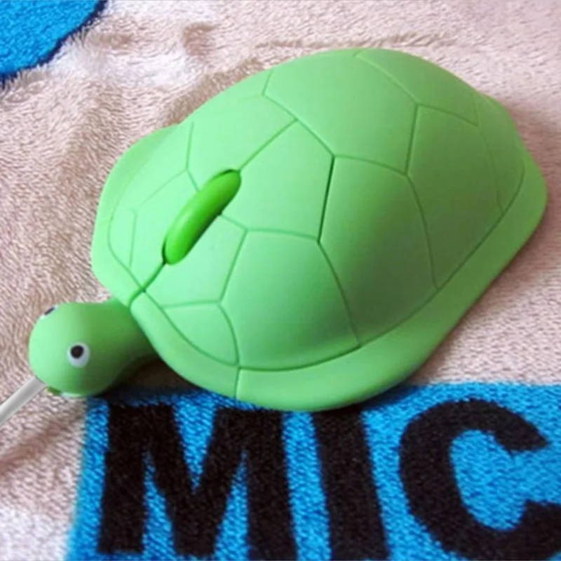 2019 Hot Cute Turtle Wired Mouse USB 2.0 800DPI 3D Optical Gamer Mice