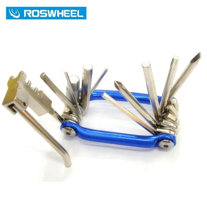 Best Roswheel Mini Repair Tool 11 In 1 Bicycle Moutain Road Bike Tool Cycling Multi Repair Tools Kit Wrench Bike Repair Tools