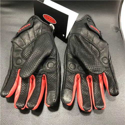 araiagv Pursuit  protector  perforated Leather Glove red  2