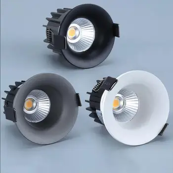

Dimmable CREE 7W 9W 12W COB LED Ceiling lamps Down Light AC110V-AC240V Cool/Warm White LED Recessed Downlight Lamp Free Shipping