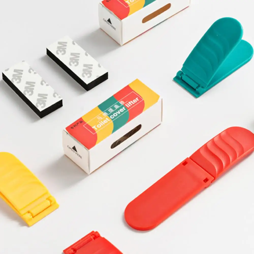 New Brand Portable Foldable Small Toilet Seat Cover Lifter Sanitary Closestool Seat Cover Lift Handle for Travel Home Bathroom