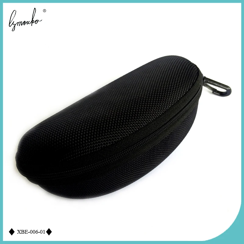 

Lymouko Fashion Travel Portable Extra Size Zipper EVA Oxford Black Sunglasses Case Box for Men and Women