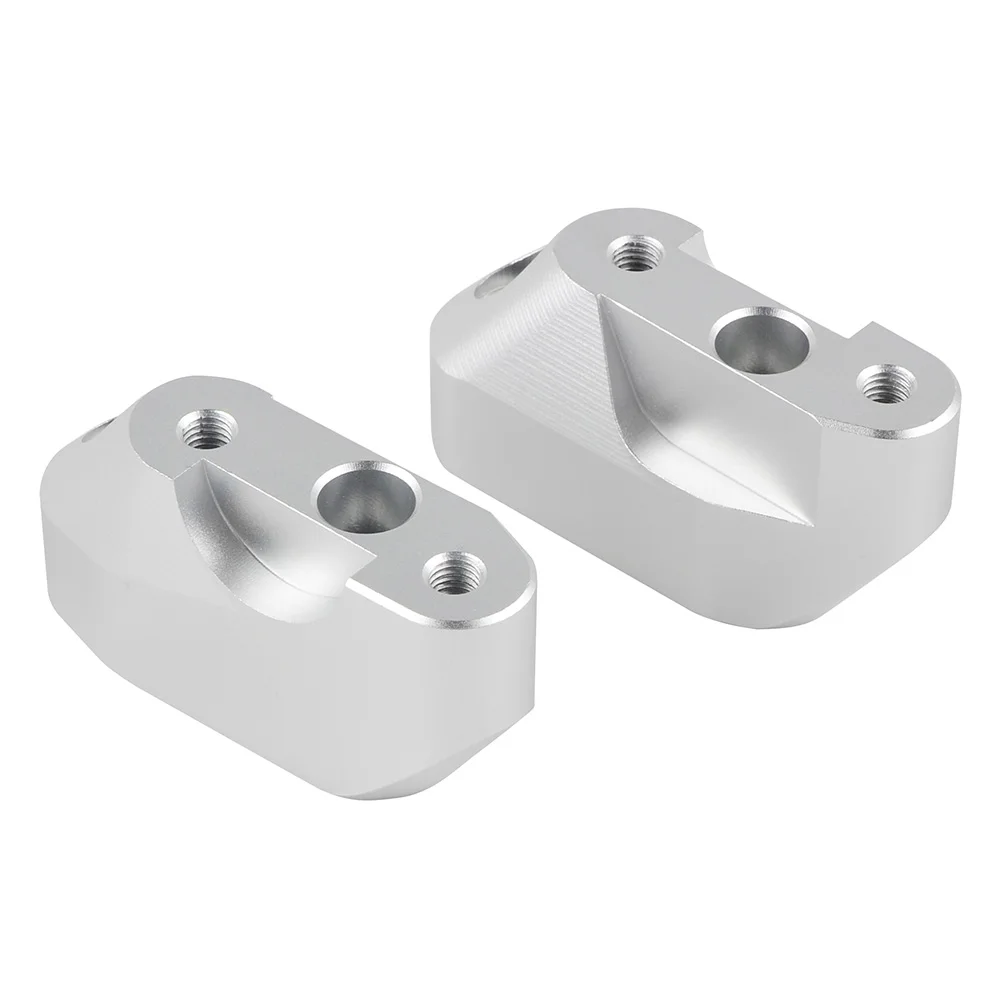 H2CNC Handlebar Risers Clamps Mounts Extend Handle Bar Lifters Adapters 28mm Up 25mm Back For BMW R1200RS R 1200GS K54 2015-2018