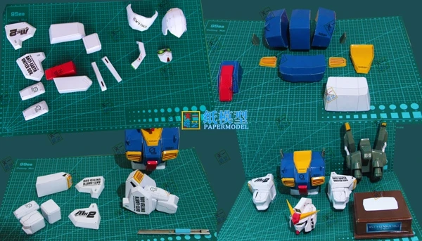 RX178GUNDAM до груди Бумажная модель Сделай Сам ручной работы Подарок Бумажная модель