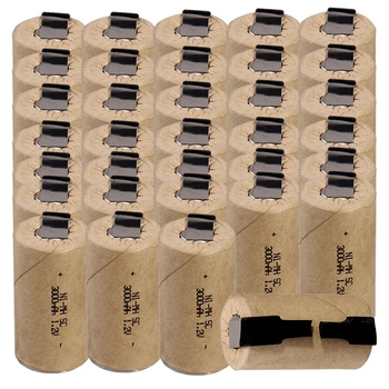 

Lowest price 34 piece SC battery 1.2v batteries rechargeable 3000mAh nimh battery for power tools akkumulator